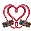 Retro gamer love embroidered look (printed)