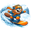 Biber Snowboard Winter