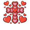 Cross of Hearts Valentine Display