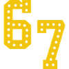 Yellow number lights 6 7