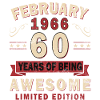 60th Anniversary – Year – February 1966