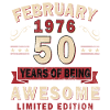 50th Anniversary – Year – February 1976