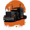 Camion en teinte orange