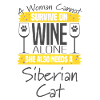 Siberian Cat And Wine 