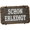 Already done – rustic workshop sign