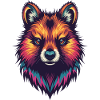 Farbiges Quokka Portrait