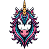 Wilde Einhorn Neon-Pracht