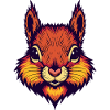 Bright autumnal squirrel
