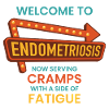 Endometriose-Bewusstsein – Retro-Diner-Schild