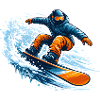 Snowboarders in Action – Winter Sport Design