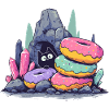 Cat Treasure in Donut Crystal Cave