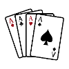 Aces playing cards