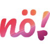 Nö Neon pink & lila verlauf mit dem Slogan Nö.