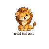 L’enfant lion sauvage et mignon
