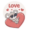 Koala Heart in Colour