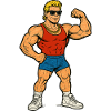Bodybuilding Gym Cartoon