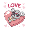 Koala Heart and Sweet Love
