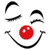 Cheerful Clown Face Carnival Carnival Carnival