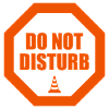 Do Not Disturb Warnung Stoppschild Statement