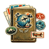 Retro Travel Globe Sticker Collection