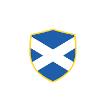 Scottish Shield Saltire