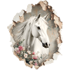 Pferd Blumen