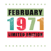 Février 1971 anniversaire Février 1971 Février