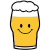 Cheerful Beer Glass Cartoon