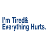 Relatable Fatigue Quote in Deep Blue