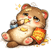 Cookie-loving cat