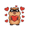 I Steal Hearts Hamster