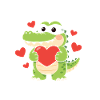 Ich stehle Herzen Alligator