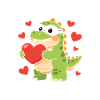I Steal Hearts Dino Valentine