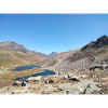 Alpine lake under clear sky