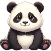 Panda Smiling Plush