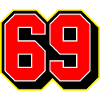 Bold 69 Sports Jersey Number