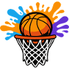 Basketball Splash Dunk Graphic Design