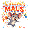 Karnevalsmaus Handball Geschenk Lustig Fasching