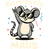Karneval Rockmusik Karnevalsmaus Niedlich