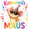 Karnevalsmaus Köln Karneval Rock Geschenk