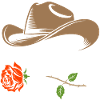 Skeleton Cowboy Rose