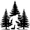 Bigfoot forest tree