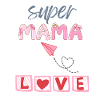Super Mama - Heart Design