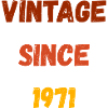 Anniversaire 1971 - Millésime depuis 1971