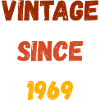 Anniversaire 1969 - Millésime depuis 1969