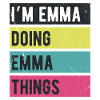 Jeg er Emma Laver Emma Ting Retro Farver