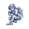 Sad Blue Angel