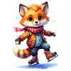 Fox skating