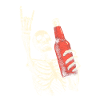 Skeleton with Bottle Party