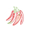 Pepperoni Burning Leaf Design